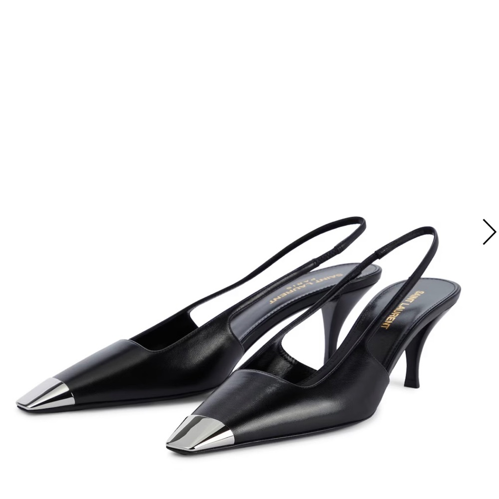 Saint Laurent Blade Slingback Pumps Size 38